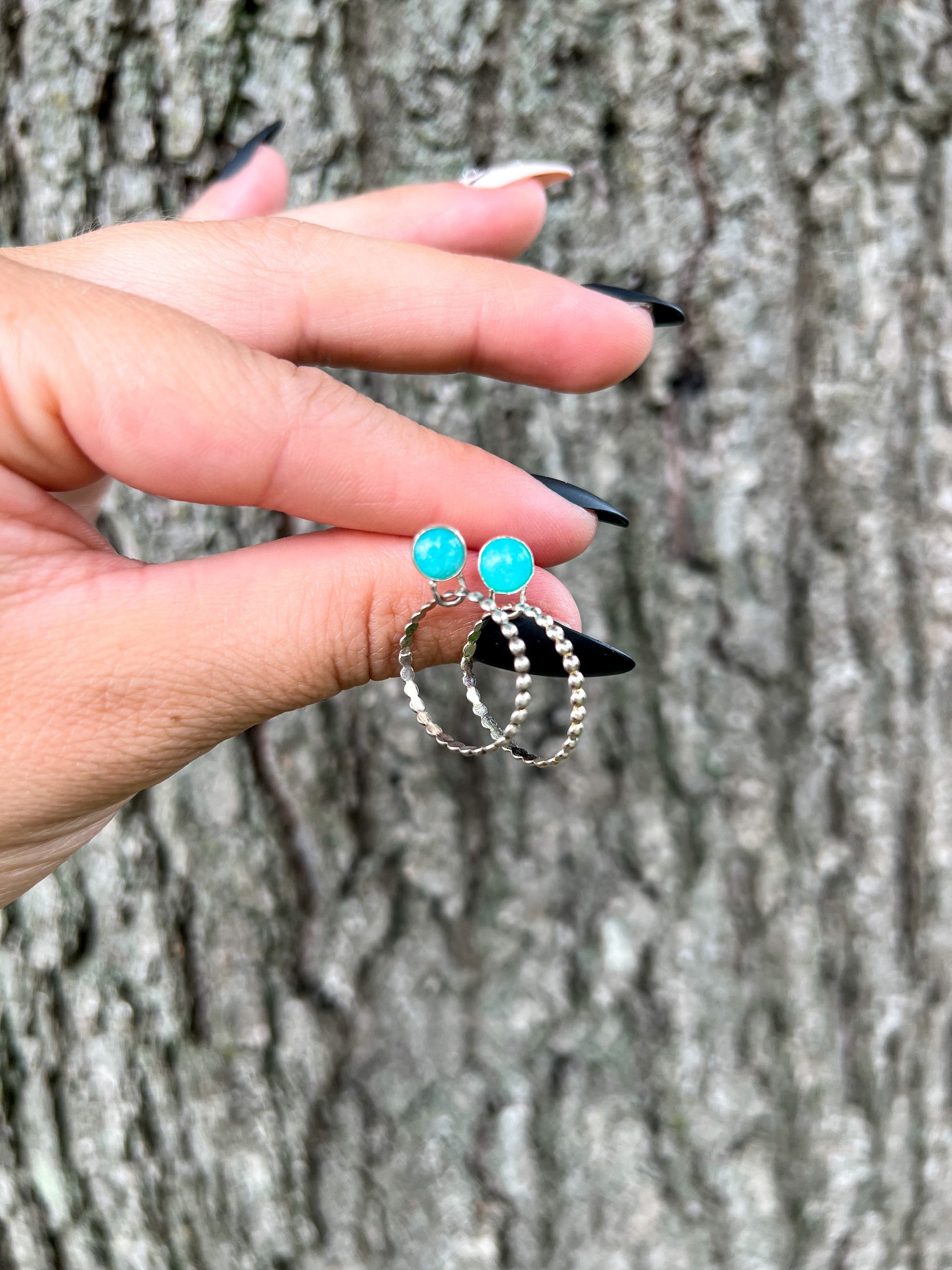 Amazonite Dangle Earrings - ANBE Designs