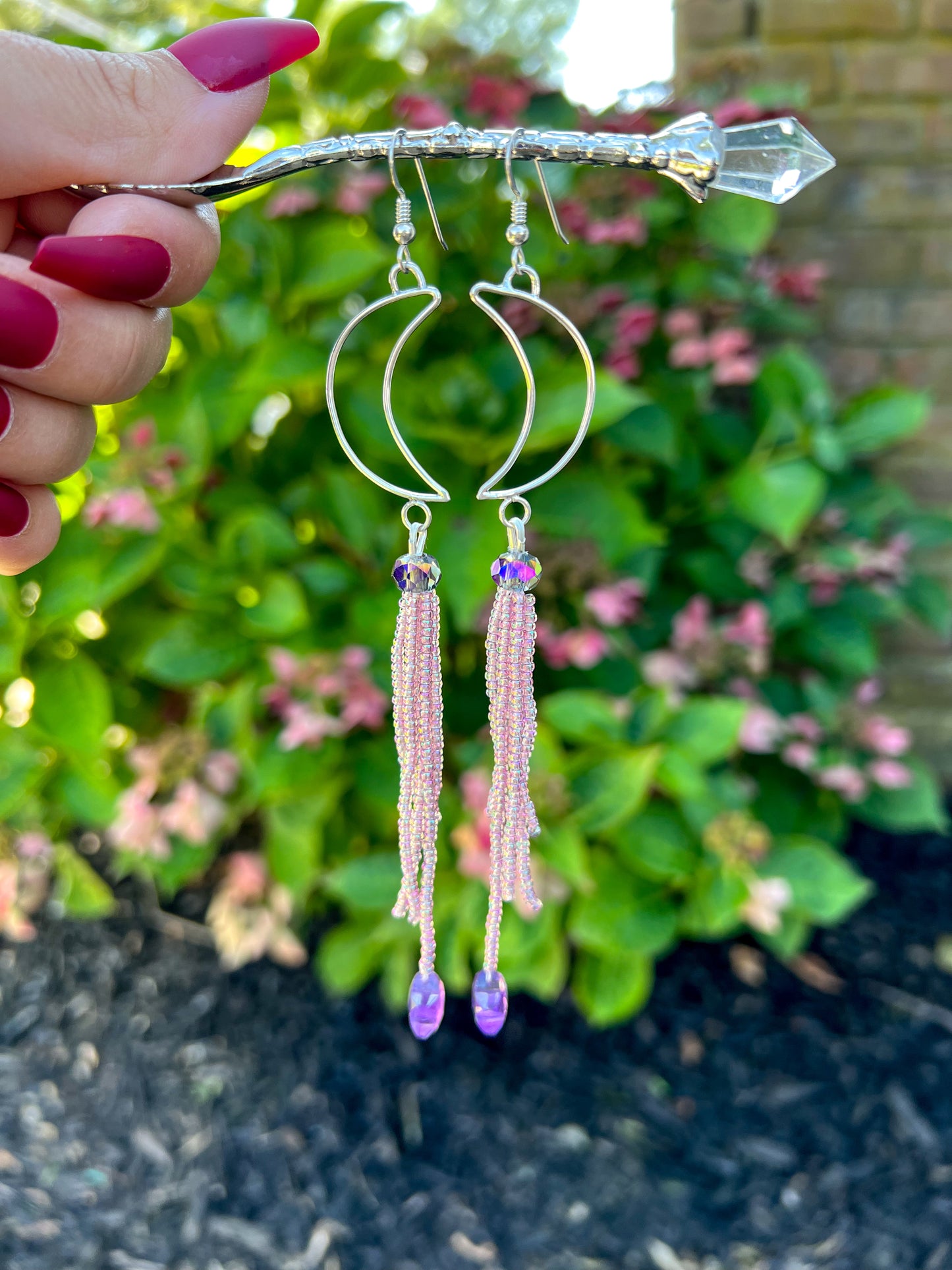 Mystic Moon Amethyst Earrings