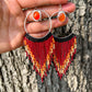 Carnelian Fringe Earrings • The Phoenix Collection - ANBE Designs