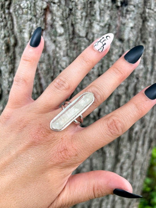 Quartz Power Ring • Size 9 3/4 • The Sacred Seed Collection - ANBE Designs