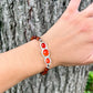 Carnelian and Wood Bead Bracelet • The Phoenix Collection - ANBE Designs