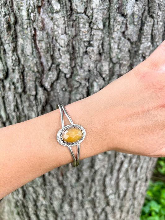 Topaz Cuff Bracelet  • The Sacred Seed Collection - ANBE Designs