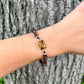 Tiger's Eye and Wood Bead Bracelet • 8 inches - ANBE Designs