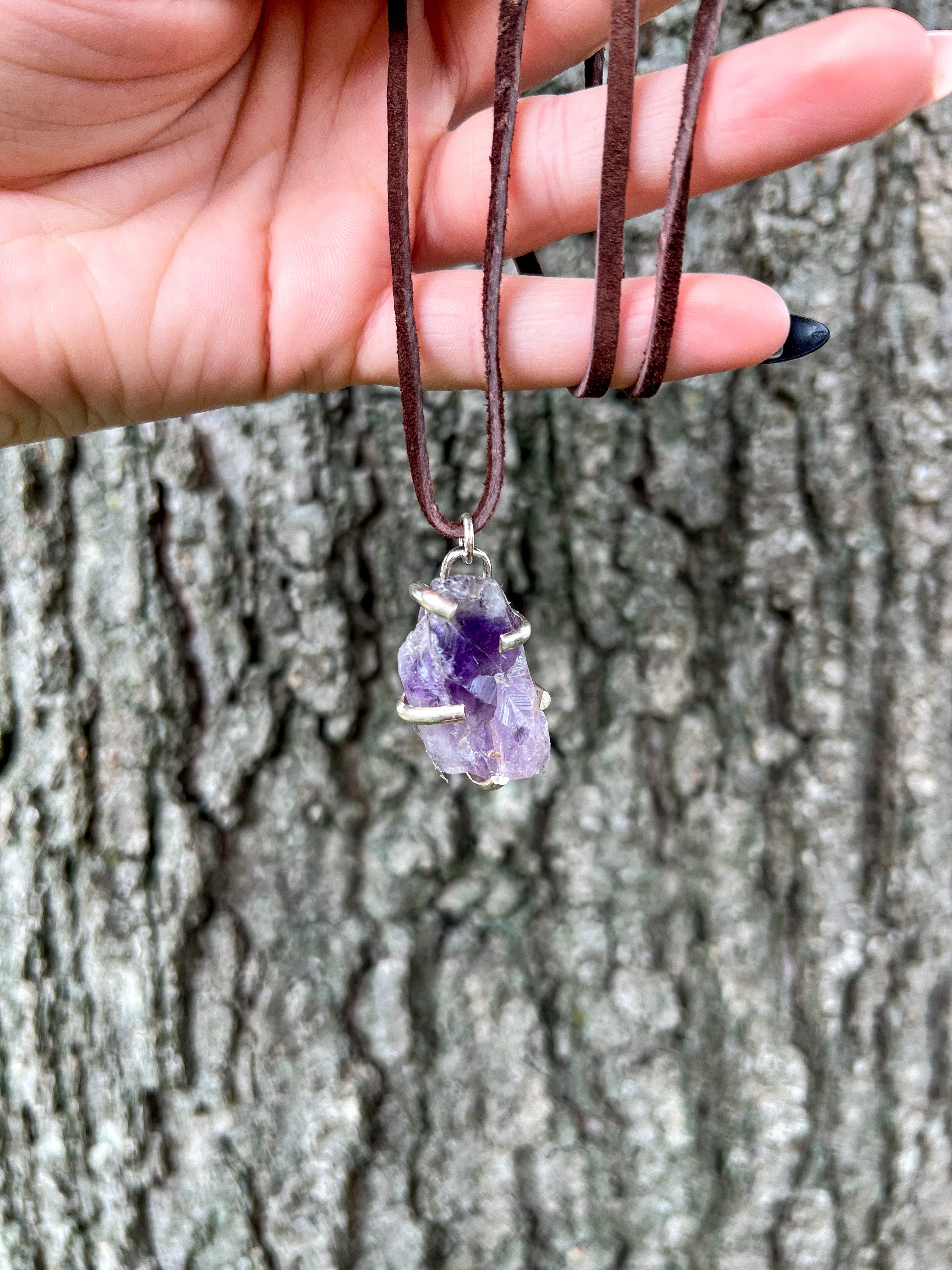Amethyst Necklace - Free Shipping For New Users - Temu Belgium